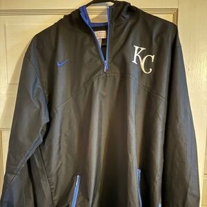 KC Royals Nike hooded pullover, mens large